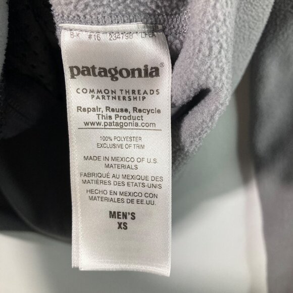 Mens Patagonia Micro D Fleece Full Zip Jacket Gray XS Polyester Flaw - Picture 8 of 11
